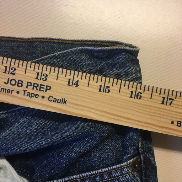 Hollister Jeans Mens Size 32 Button Fly Bootcut Distressed Whiskering Grunge - Picture 11 of 16